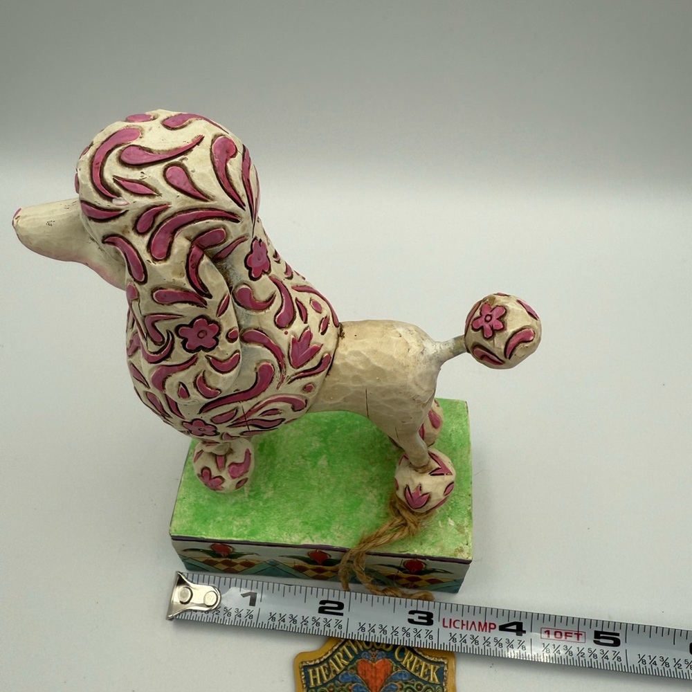 2005 Jim Shore Heartwood Creek "Lulu" Poodle Dog Figurine Enesco 5 3/4" H - Picture 12 of 13